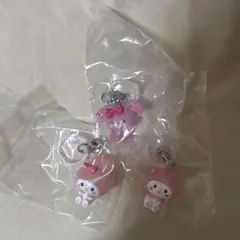 サンリオキャラクターズ ゆるっとめじるしアクセサリー　マイメロ2個　ぼんぼん1個