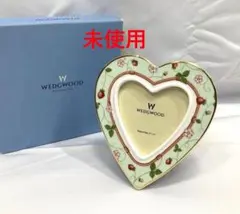 123N9テ WEDGWOOD ワイルドストロベリー ハート フォトフレーム