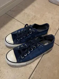 【CONVERSE】 ネイビー スエード スニーカー 24cm