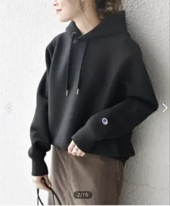 美品‼️【SHIPS別注】Champion:ダンボールフードパーカー◇