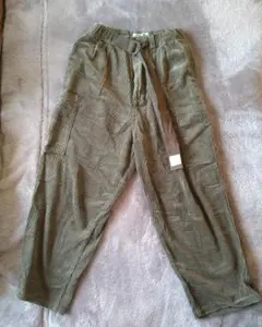 CUBE SUGAR コーデュロイワイドパンツ ベルト付き