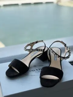 未使用　PRADA ブラック スエード 靴