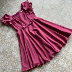 ストロベリーフィールズ　グレース　フリルリボン　ワンピース　ローズピンク