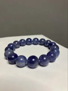 天然石ブレスレット！ラピスラズリ 10mm玉×17個 ブルー