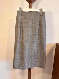 【B:MING by BEAMS】チェック柄タイトスカート