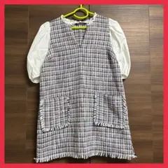 【美品】【お値下げ中】　ZARA ミニワンピース　USA Lサイズ