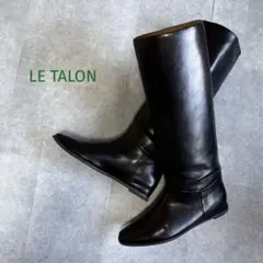 【超美品】ルタロン ワイドシャフト ロングブーツ 24cm ブラック レディース