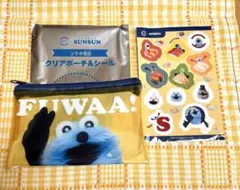 パペットスンスン スシローコラボ クリアポーチ&シール