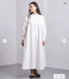 最終値下げ UNITED ARROWS C フレア シャツ ワンピース W