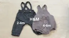 H&M オーバーオール サスペンダー 2点セット