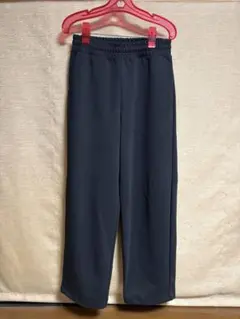 ユニクロC スウェットワイドパンツ/丈長め S ブラック