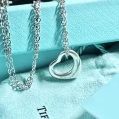 ティファニー　オープンハート　ネックレス　ペンダント　Tiffany シルバー