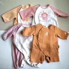 ベビー　赤ちゃん　カバーオール　長袖　4点セット