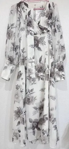 MERCURYDUO ぼかしフラワーレディーカシュクールワンピース