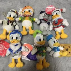 ドナルドダック　ぬいぐるみバッジ7体セット