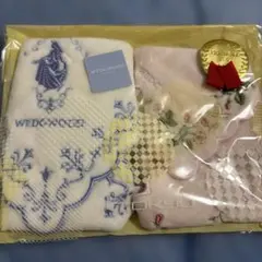 WEDGWOOD等 花柄刺繍 タオルハンカチ2枚