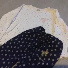 【petit main】トップス110 パンツ100 セット