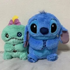 ディズニー スティッチ スクランプ セット ぽってりおすわり 超BIGぬいぐるみ