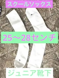 新品　スクールソックス　ジュニア靴下25〜27 cm 2足セット