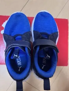 PUMA SOFTFOAM キッズ 青/黒 サッカー　トレーニング　シューズ