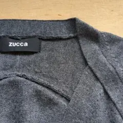zucca グレー Vネックカーディガンロングタイプ