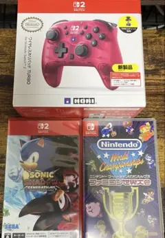 新品同様 ワイヤレスホリパッドTURBO ルビーマゼンタ ソフトセット