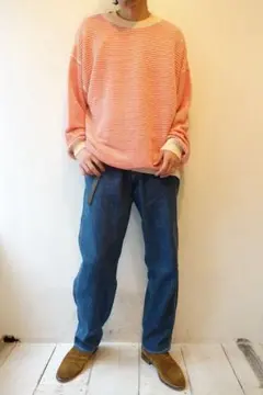 VAINL ARCHIVE リネンボーダーニット TOM 春ニットのサムネイル