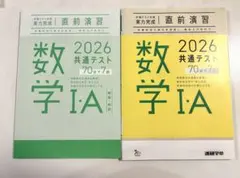 共通テスト対策 実力完成 直前演習 数学I・A 2026 進研学参