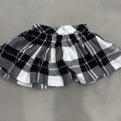 kate spade スカート 80 黒白チェック