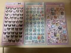 ボンボンドロップシール　サンリオミニ　クロミミニ　ハンギョドンミニ　イオン限定猫