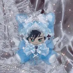 【オーダーページ】ちびぬい　ぬいぐるみ　衣装　服　紺色　チェーン　ズボンのみ みき様専用】ちびぬい ぬいぐるみ 衣装 服 紺色 チェーン ズボンのみ