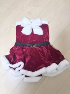 サンタ コスチューム ベルベット 赤