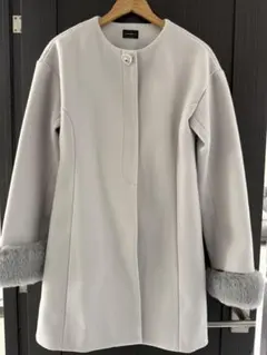 evelyn エブリン ビジューコート アイスグレー