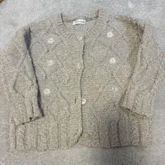 ママラク　100 花柄　カーディガン　ニット　バースデイ