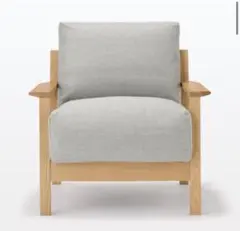 MUJI 無印良品 ゆったり座れる1Pソファ オットマン - メルカリ