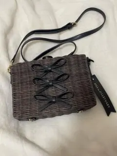 JILL by JILL STUART かごバッグ 夏バッグ ダークブラウン