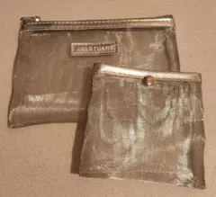 ★新品未使用★JILL STUART メタリックシルバー ポーチ2点セット★