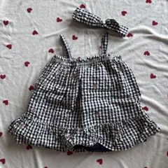 baby gap クマ刺繍ワンピース