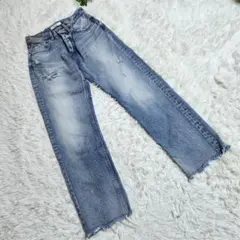 MOUSSY VINTAGE マウジーヴィンテージ 日本製 ダメージデニム
