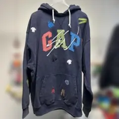希少 GAP ギャップ パーカー パッチワーク L