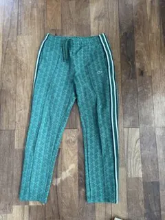 LACOSTE ラコステ サイドテーピング モノグラムジャカード トラックパンツ