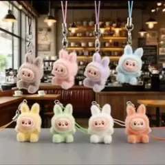 labubu ラブブ フェルト素材 キーホルダー セット 8個セット