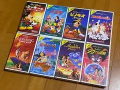 ディズニー　VHSビデオ 8本セット（アラジン、ライオンキング等名作各種）