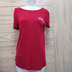 hollister ホリスター　tシャツ ビスコース レッド Sサイズ