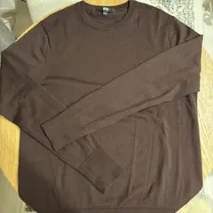 UNIQLO エクストラファインメリノウール　クルーネックセーター（長袖）