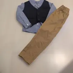 値下げしました☆セレモニースーツ ネイビーとチェック柄