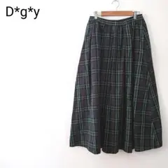 D*g*y ナチュラン ディージーワイ コットンオックスチェックスカート M