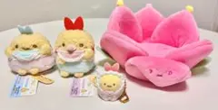 すみっコベビー　てのりぬいぐるみ　えびふらいのしっぽ・あじふらいのしっぽ　4点