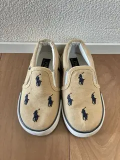 Polo Ralph Lauren ベージュ スリッポン　16㎝