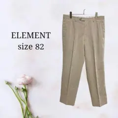 レナウン【82】ツータックストレートワイドパンツ 訳あり日本製